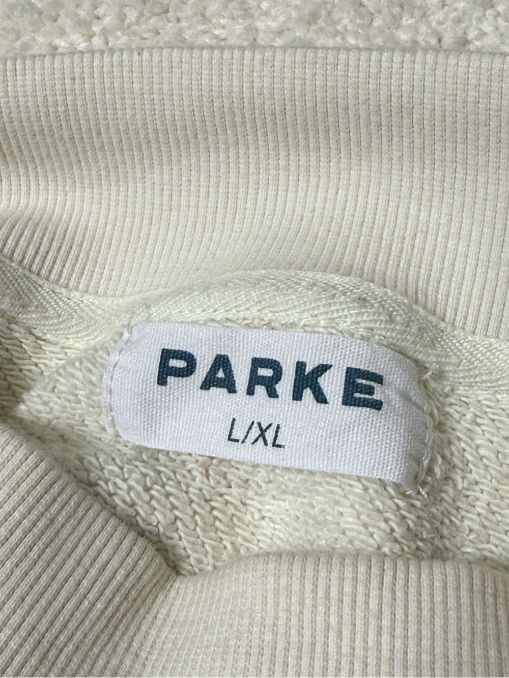 Parke RARE Heritage Summerland Mockneck Cream Fish Shell Tropical Size Large XL - Picture 9 of 11